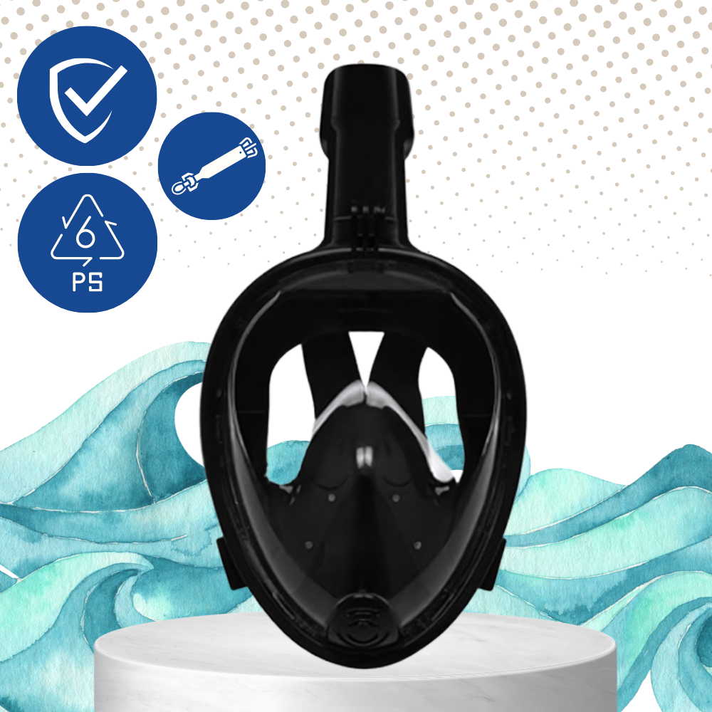 Máscara de snorkel con visión panorámica de 180°
- Ozerty