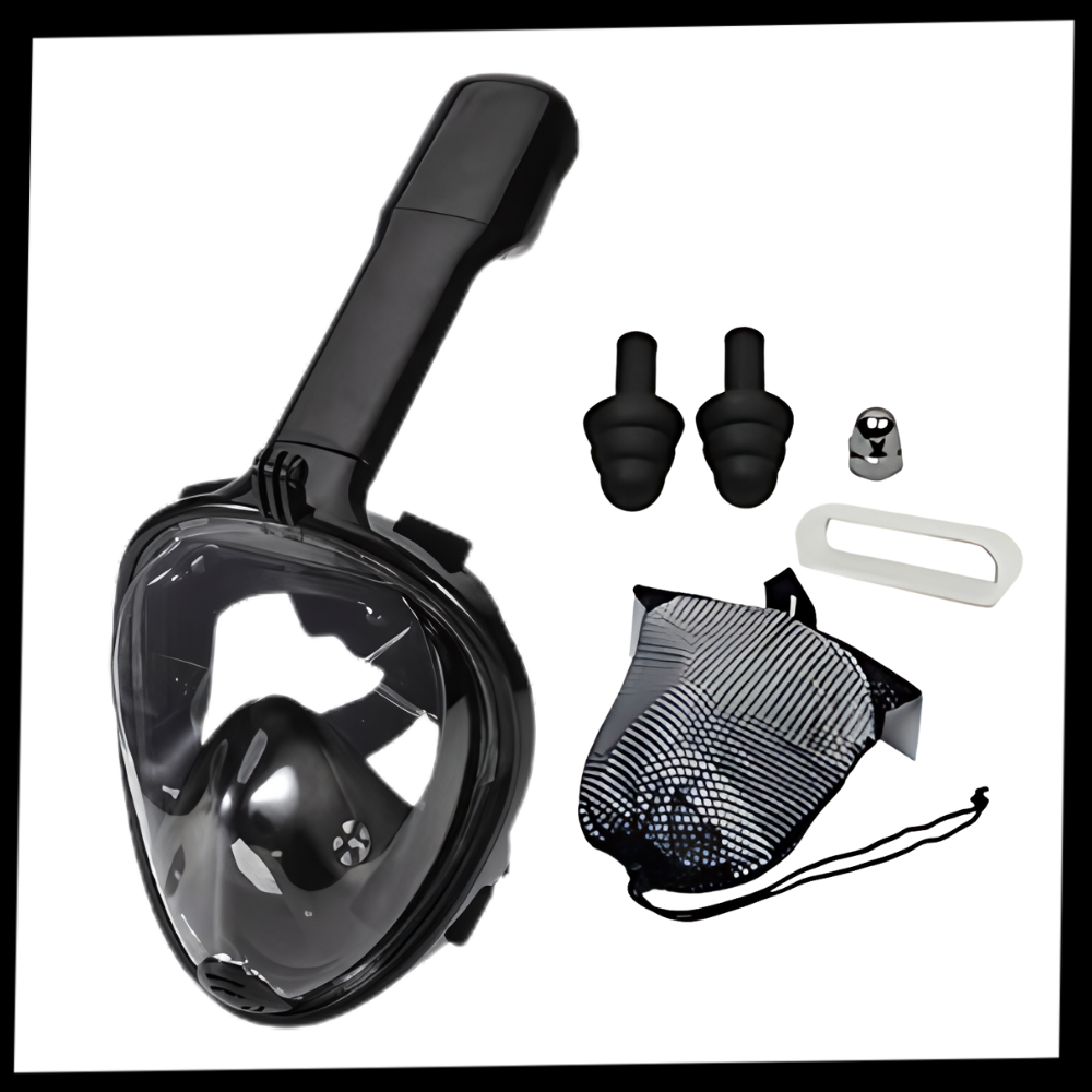 Máscara de snorkel con visión panorámica de 180°
- Ozerty