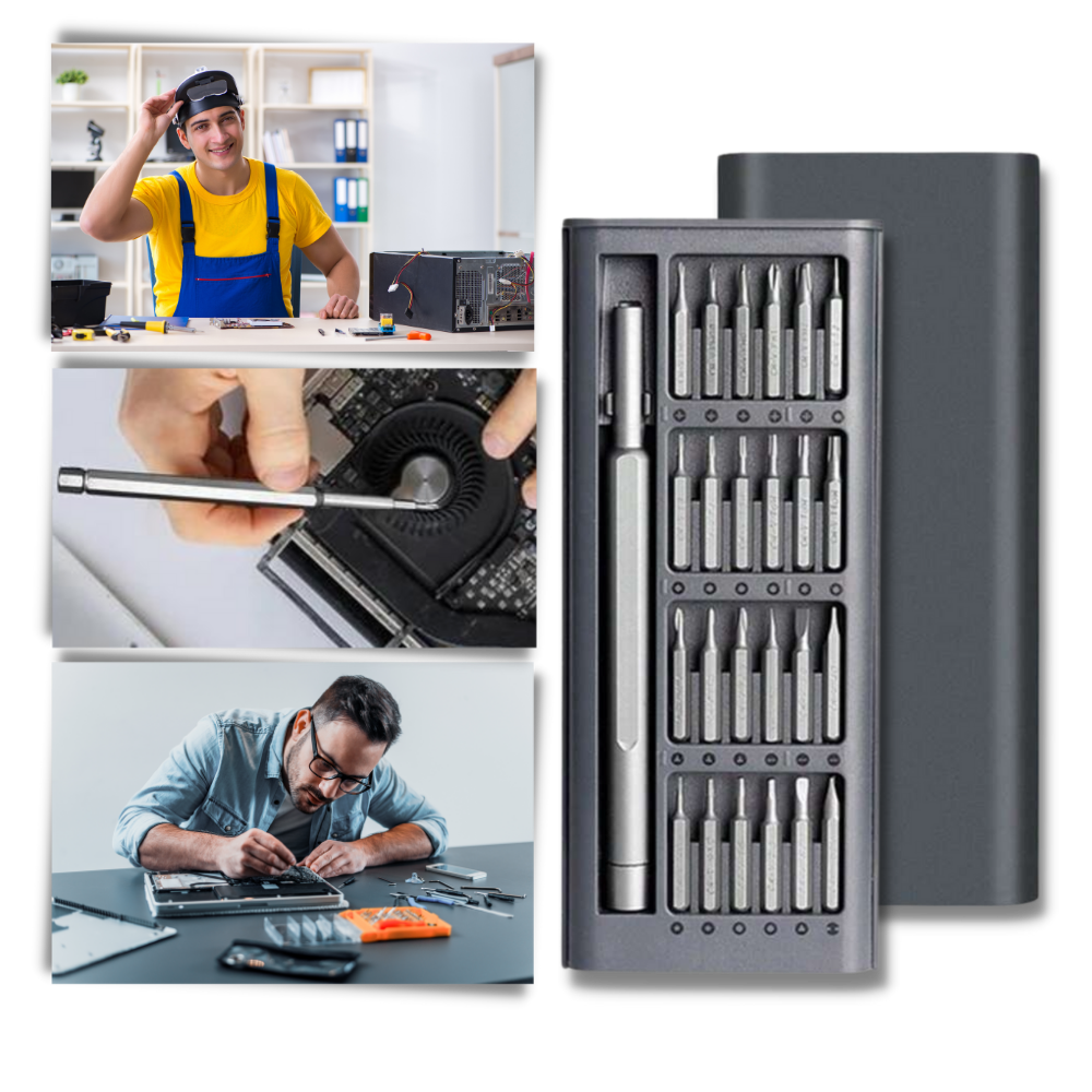 Juego de destornilladores de precisión 24 en 1
- Ozerty