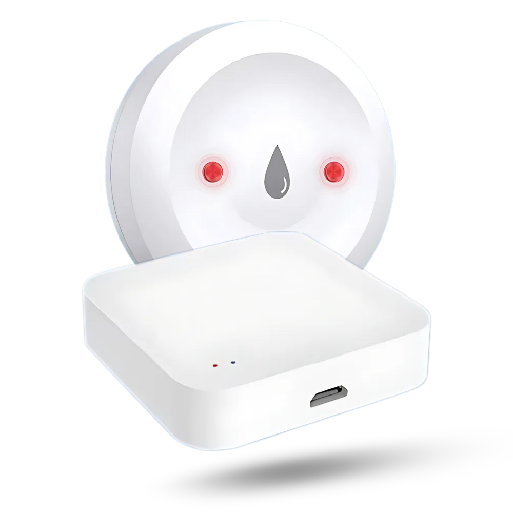 Sensor inalámbrico antigoteo -1 Sensor de fugas de agua con base Wi-Fi - Ozerty