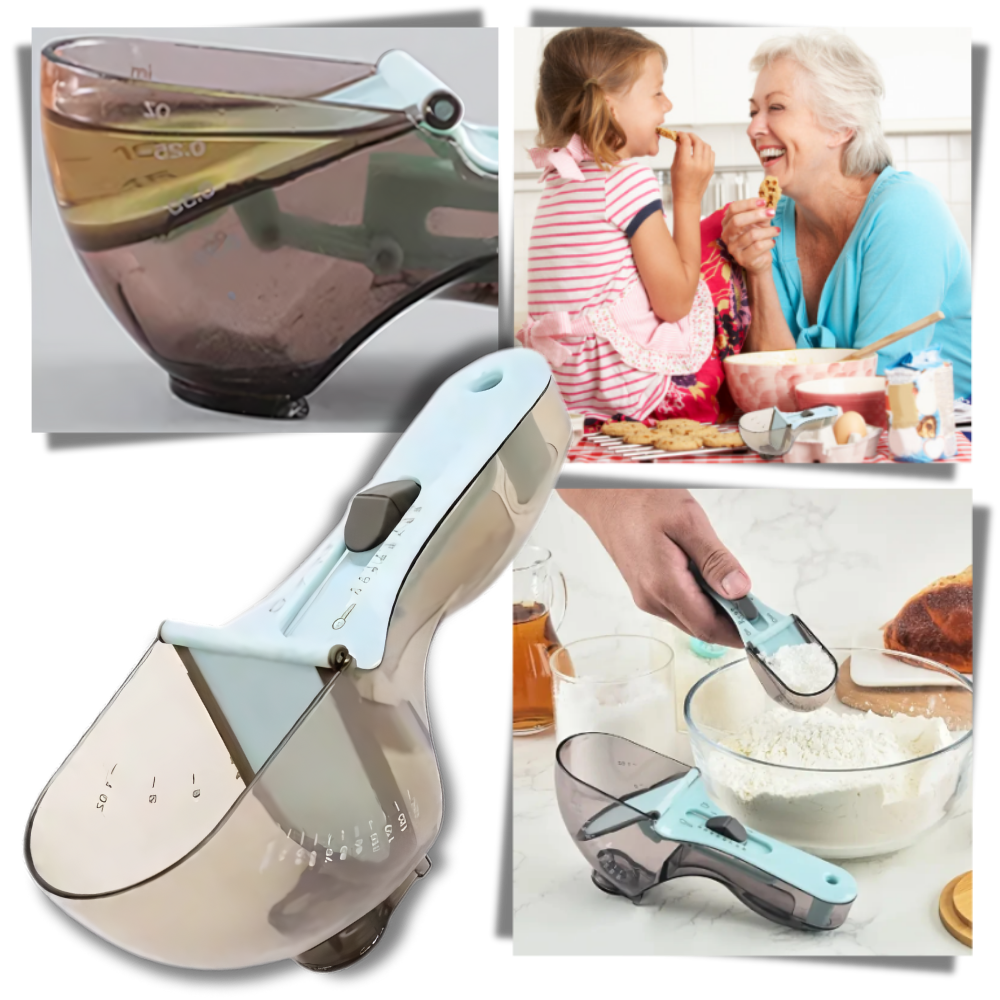 Cuchara dosificadora ajustable 2 en 1 - Ozerty