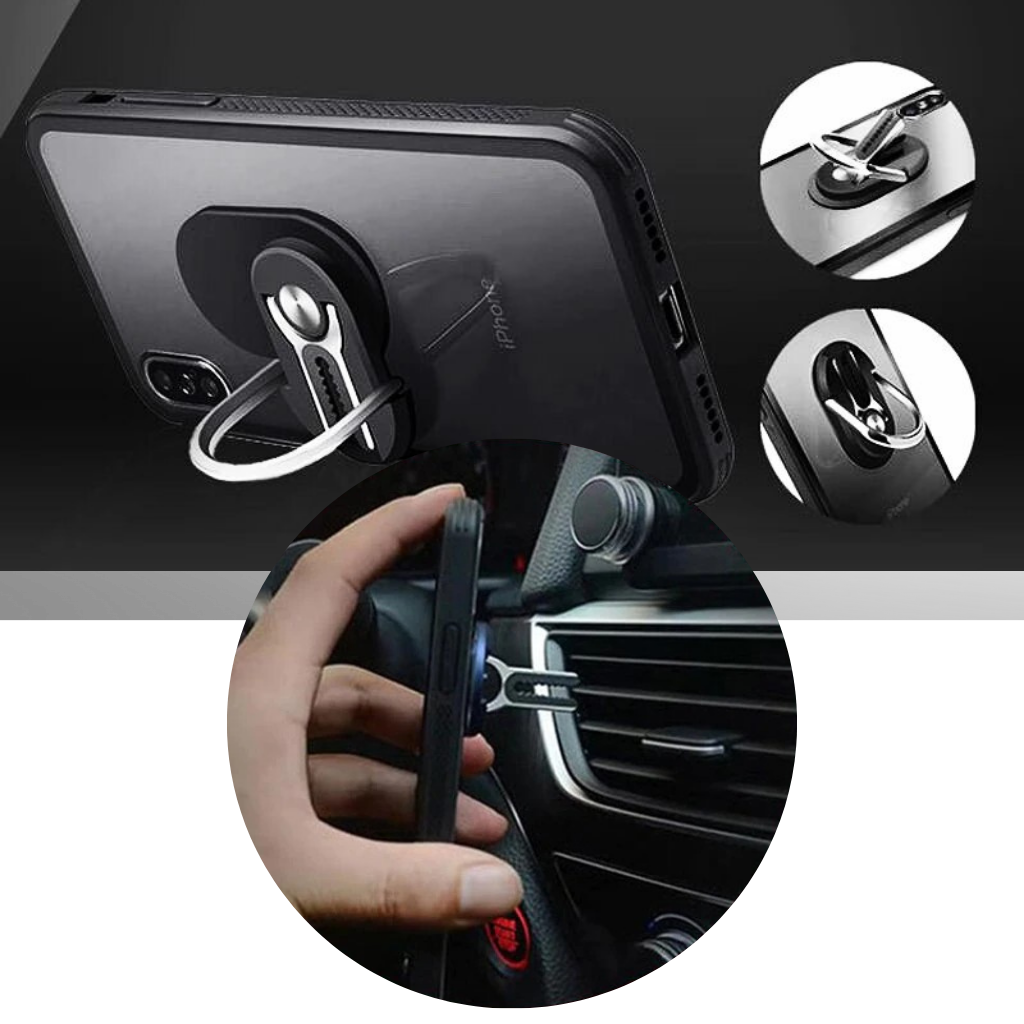 Soporte de anillo para teléfono móvil 2 en 1 - Ozerty, Colgante porta anillos minimalista
- Ozerty