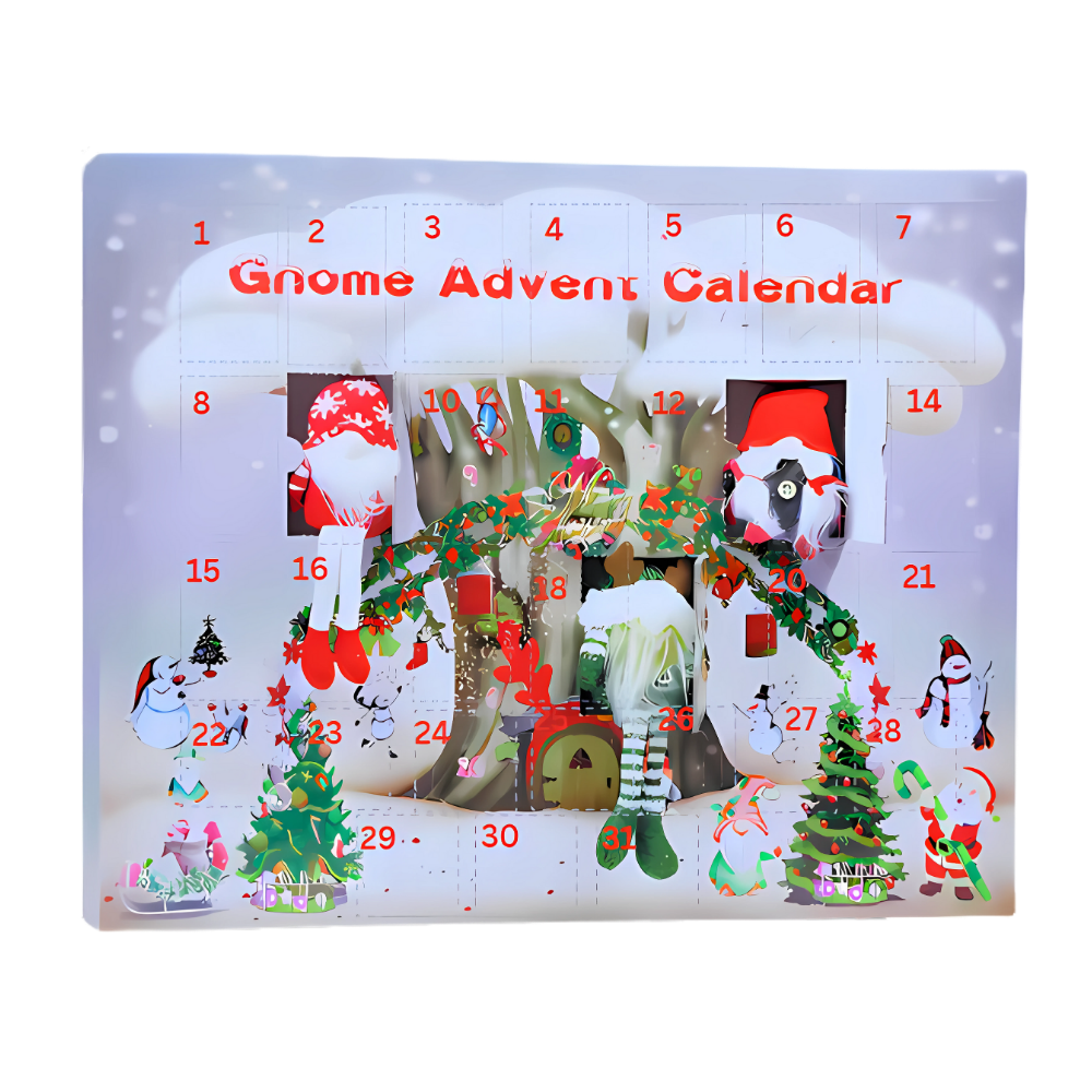 Calendario de Adviento de gnomos con 31 días - Ozerty