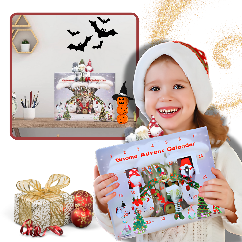 Calendario de Adviento de gnomos con 31 días - Ozerty
