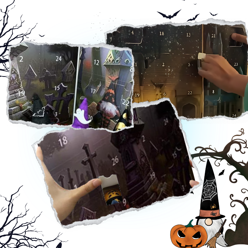 Calendario de adviento de Halloween con 31 días de cuenta atrás - Ozerty