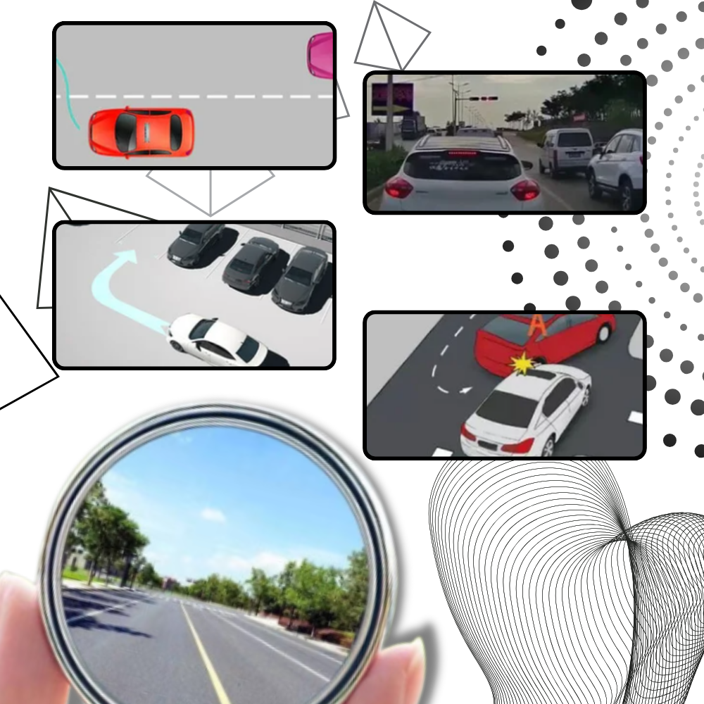 Espejo retrovisor 360º para puntos ciegos - Ozerty
