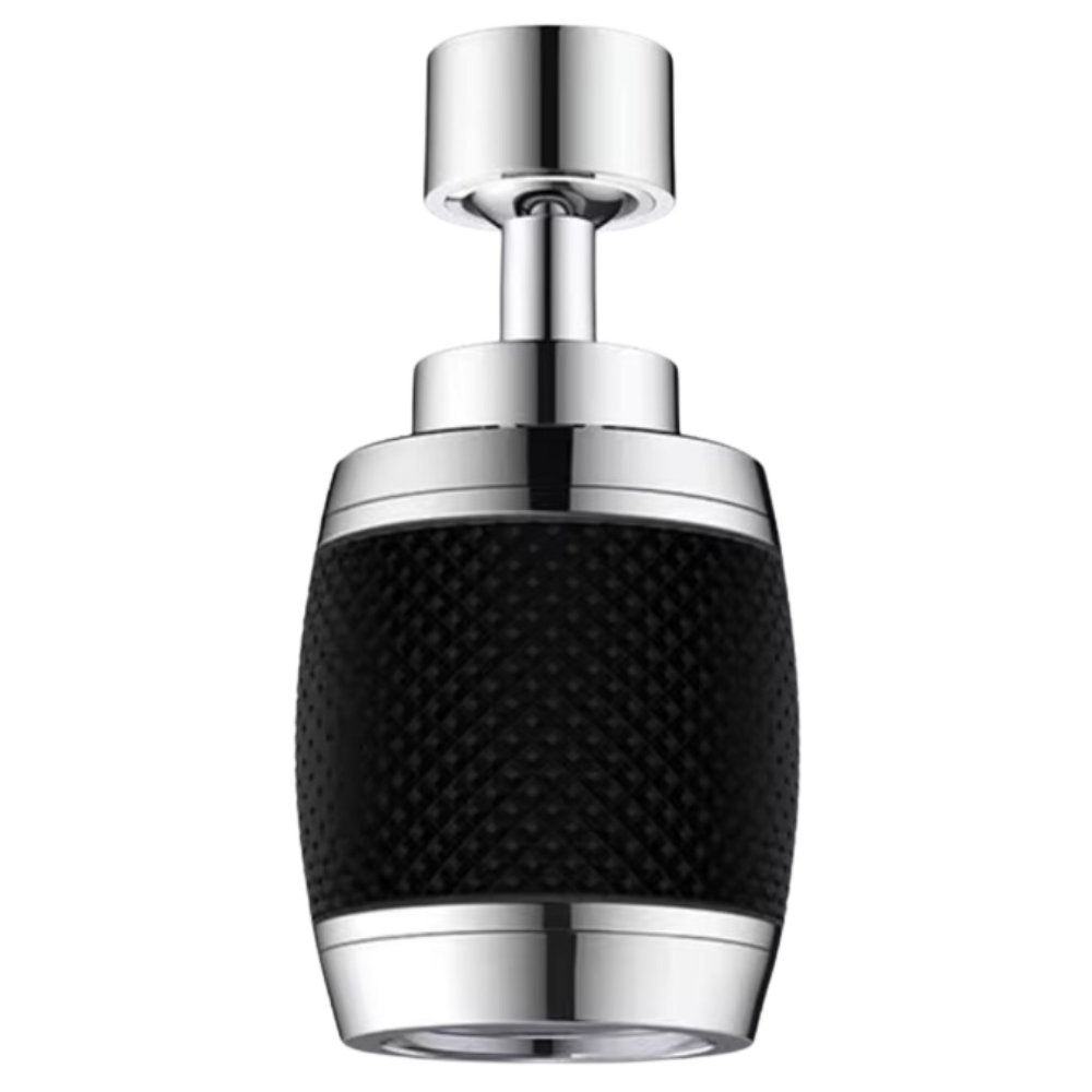 Filtro de agua 360º para grifos con 3 modos -Negro - Ozerty