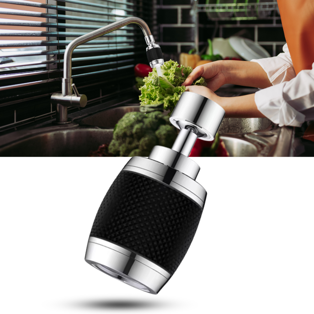 Filtro de agua 360º para grifos con 3 modos - Ozerty