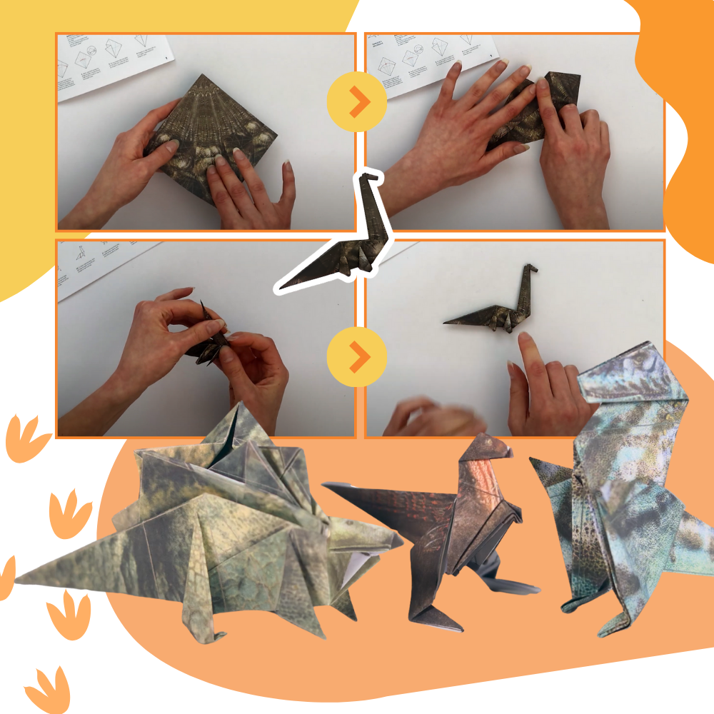 Papel para origami 3D para mascotas - Ozerty