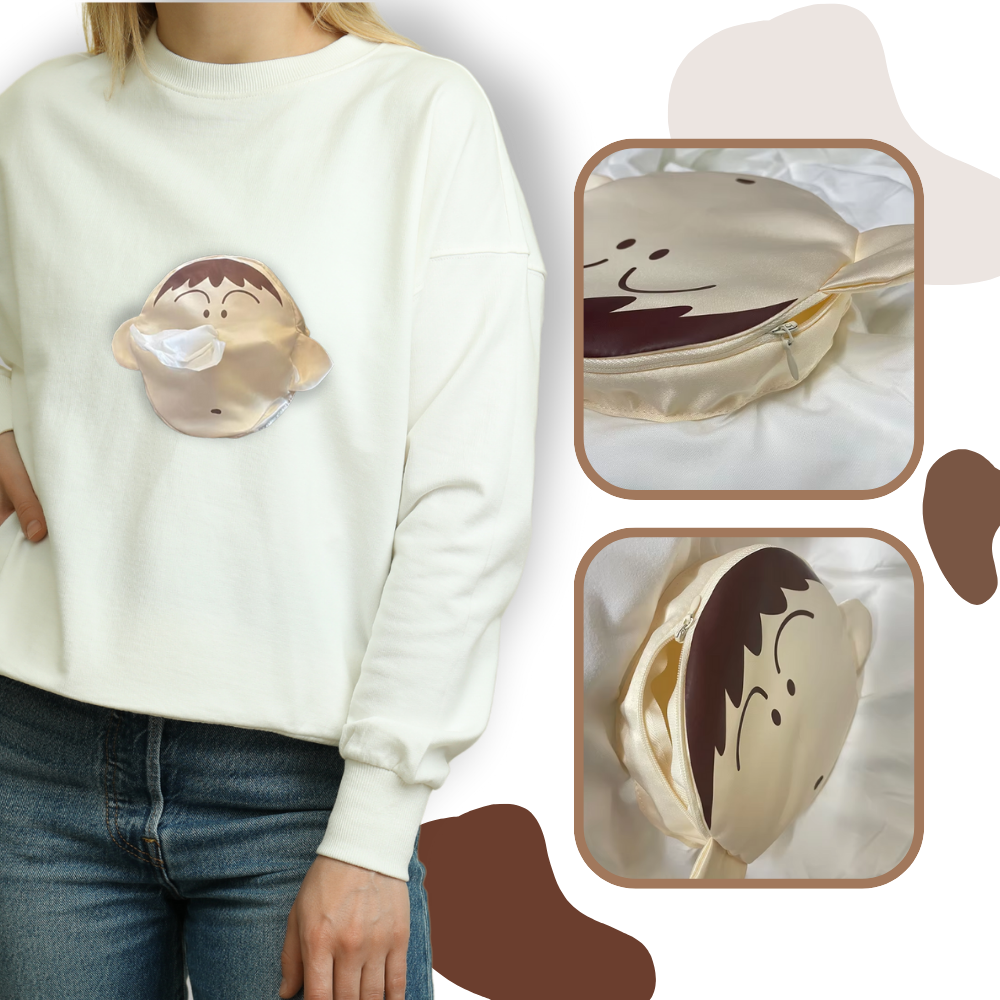 Camiseta de Shin Chan con bolsillo 3D - Ozerty