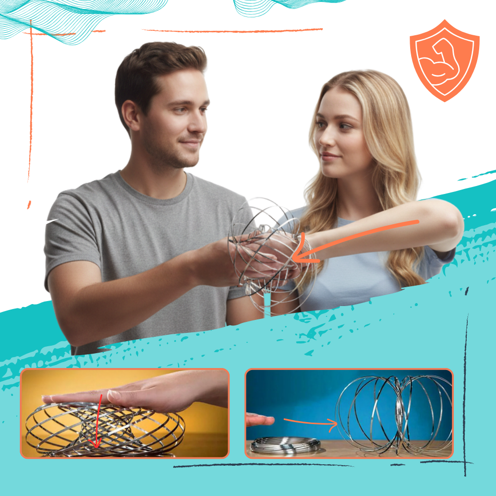 Slinky de acero inoxidable en 3D - Ozerty