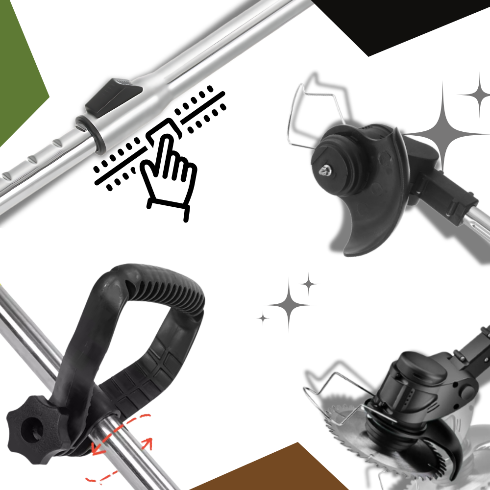 Cortacésped inalámbrico 3 en 1
- Ozerty