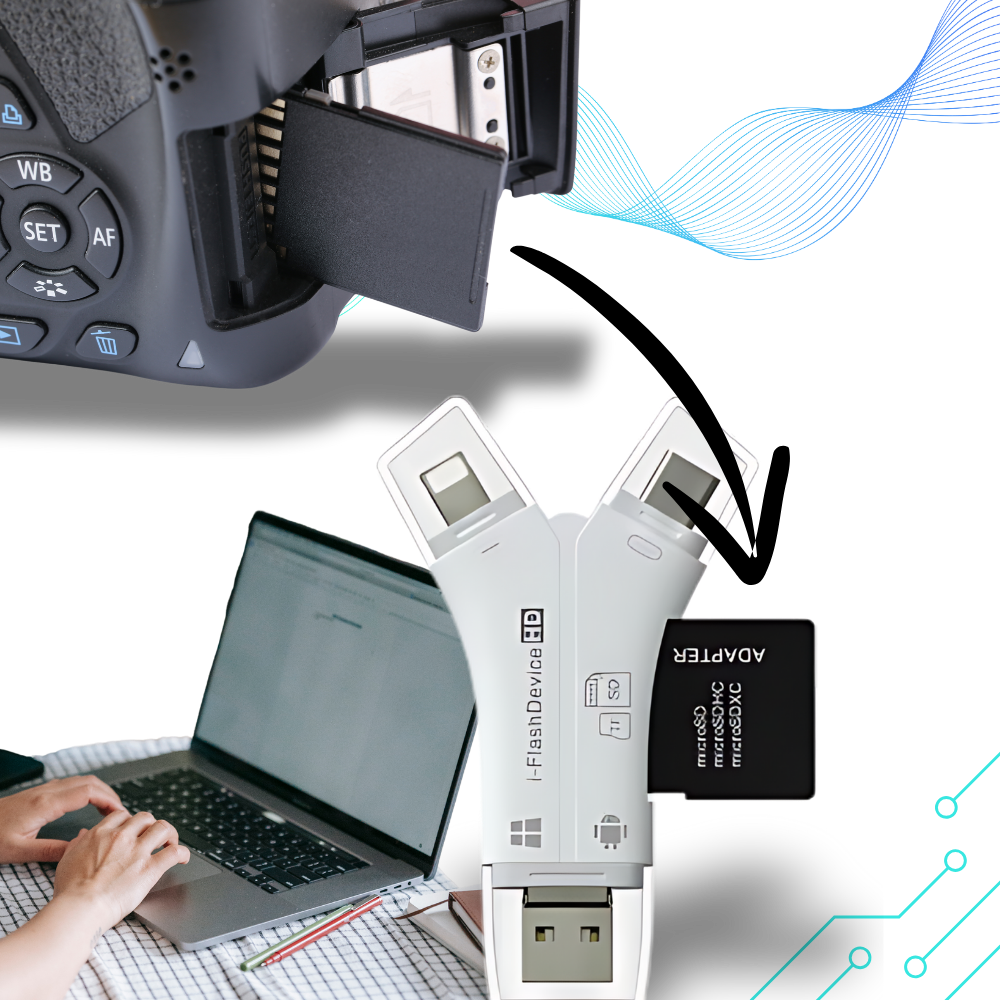 USB 4 en 1 para teléfonos móviles - Ozerty