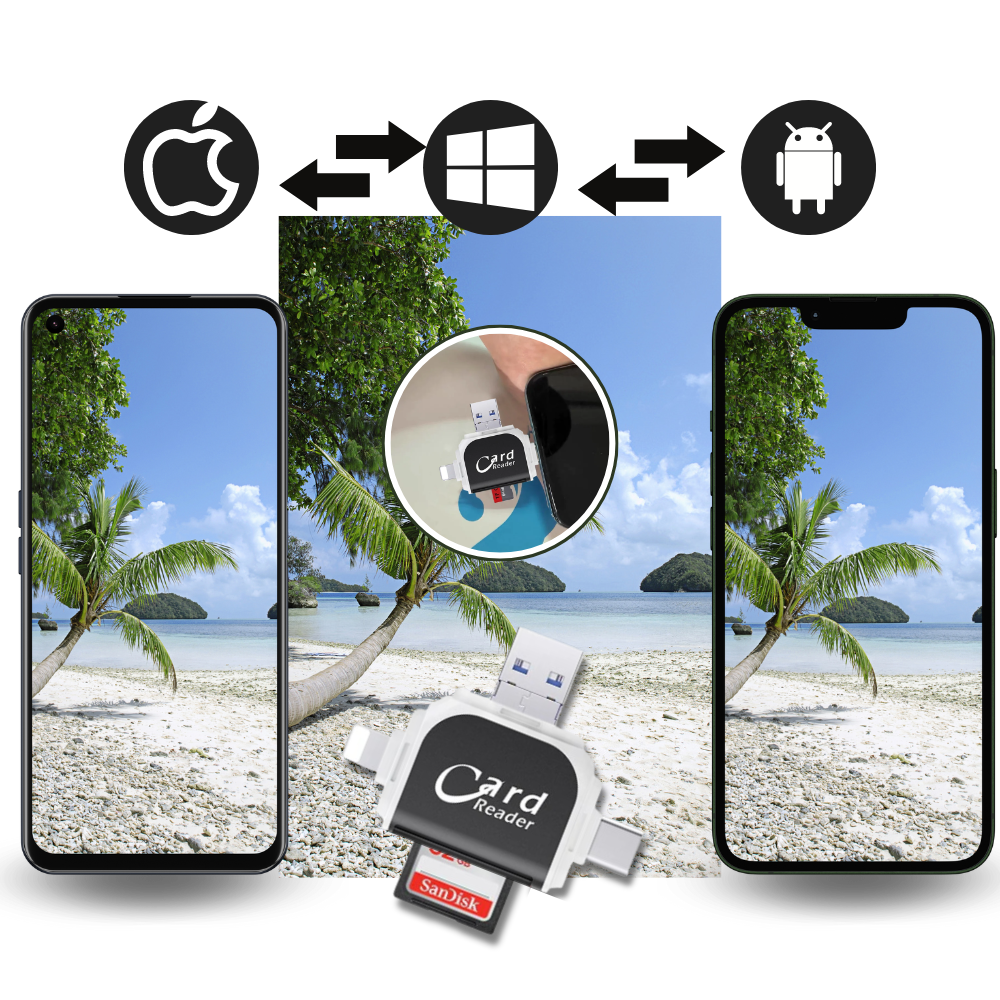 Adaptador universal de tarjetas SD
- Ozerty