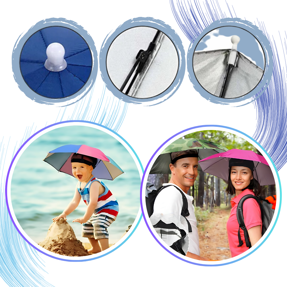 Sombrero-paraguas ajustable - Ozerty