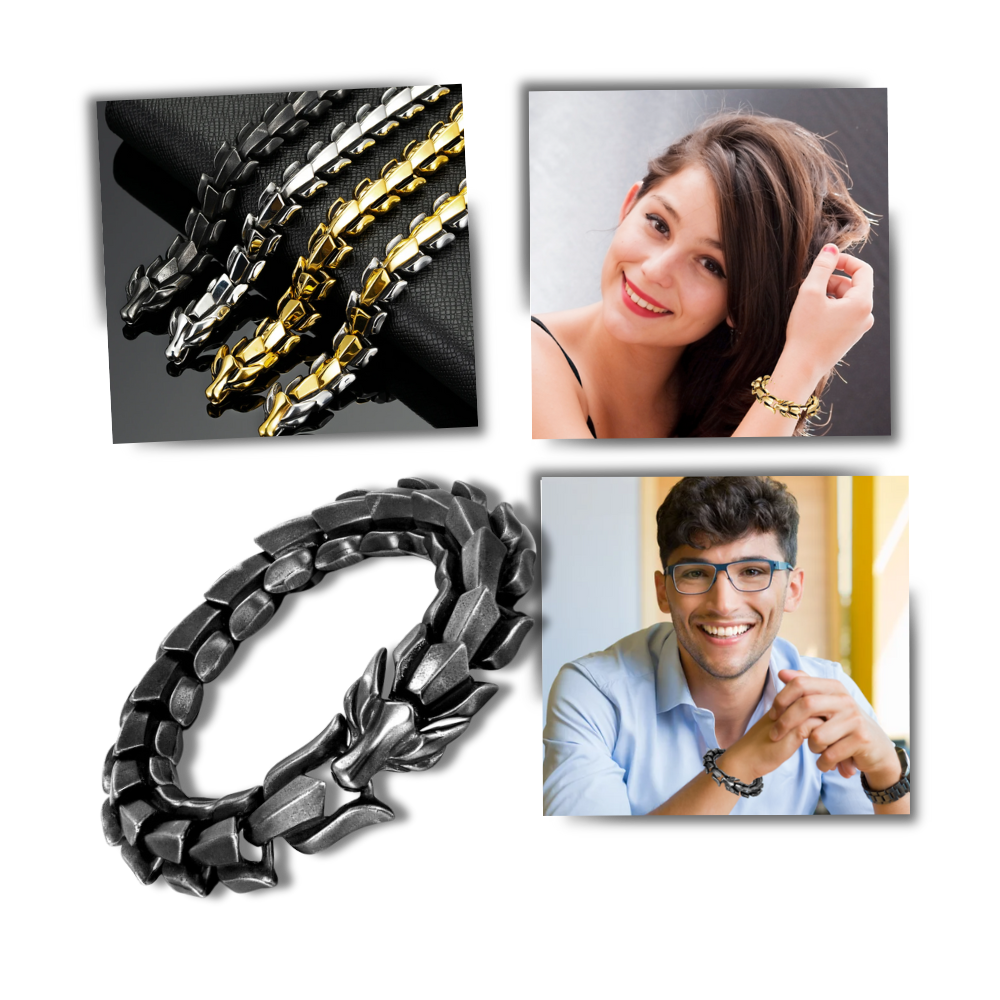 Pulsera ajustable con diseño de dragón de Midgard
- Ozerty