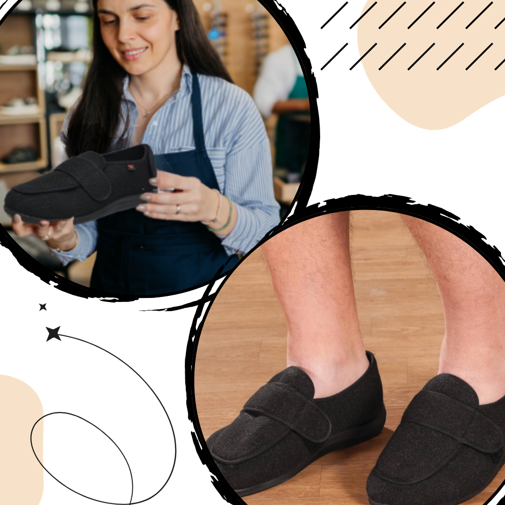 Zapatillas ortopédicas ajustables para diabéticos
- Ozerty