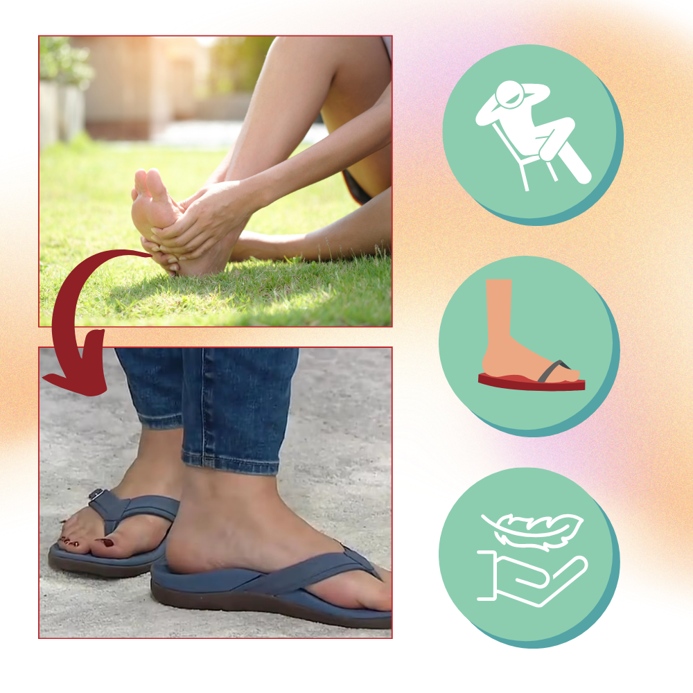 Sandalias ortopédicas con tiras ajustables - Ozerty