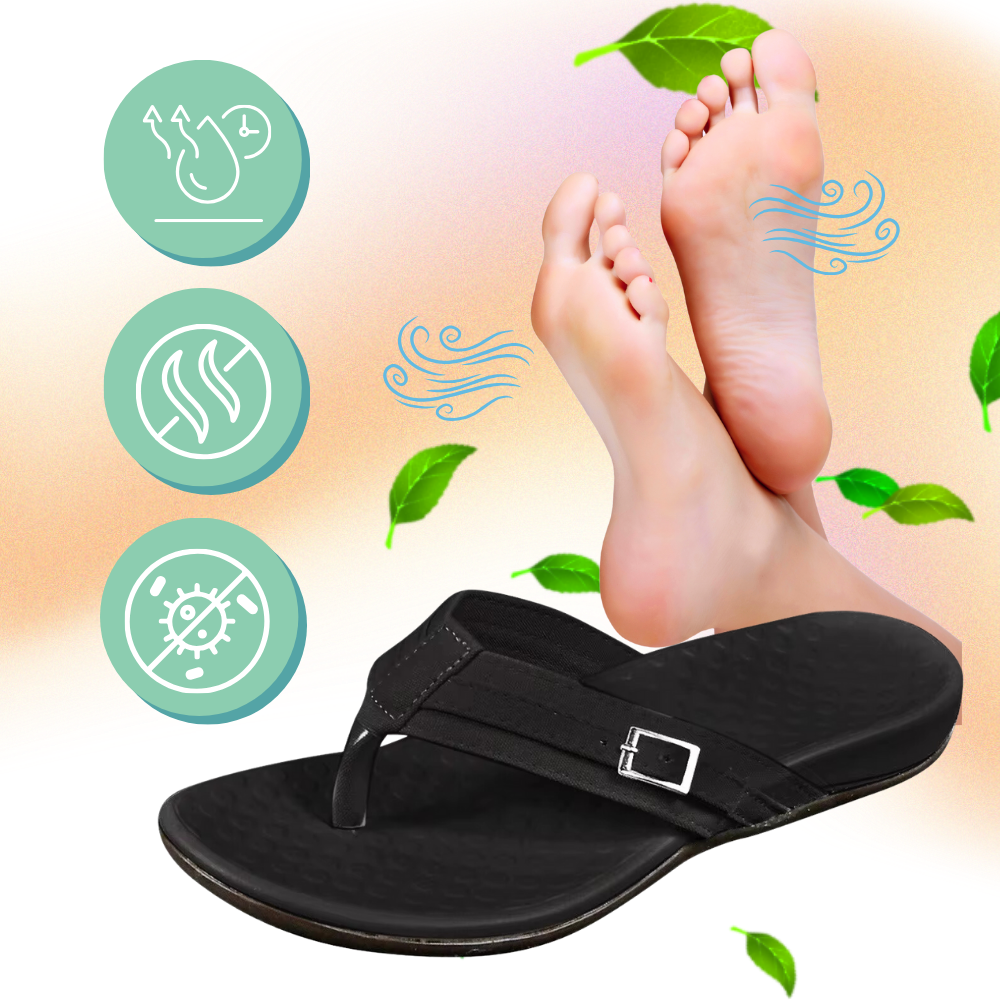 Sandalias ortopédicas con tiras ajustables - Ozerty