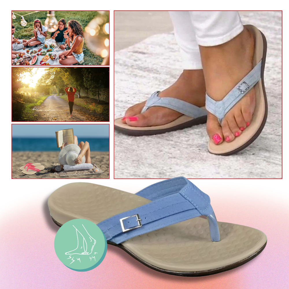Sandalias ortopédicas con tiras ajustables - Ozerty