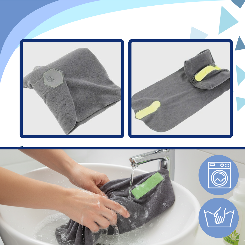 Almohada de viaje ajustable para el cuello - Ozerty