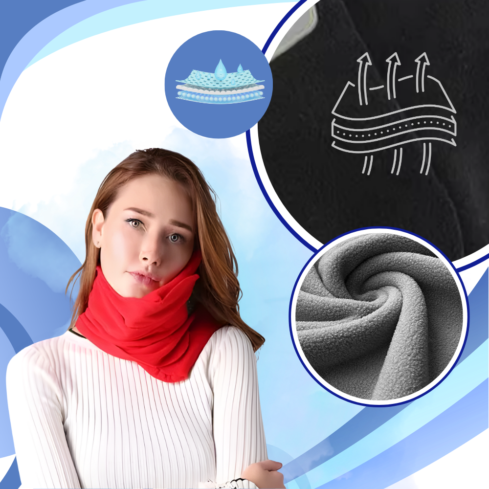 Almohada de viaje ajustable para el cuello - Ozerty