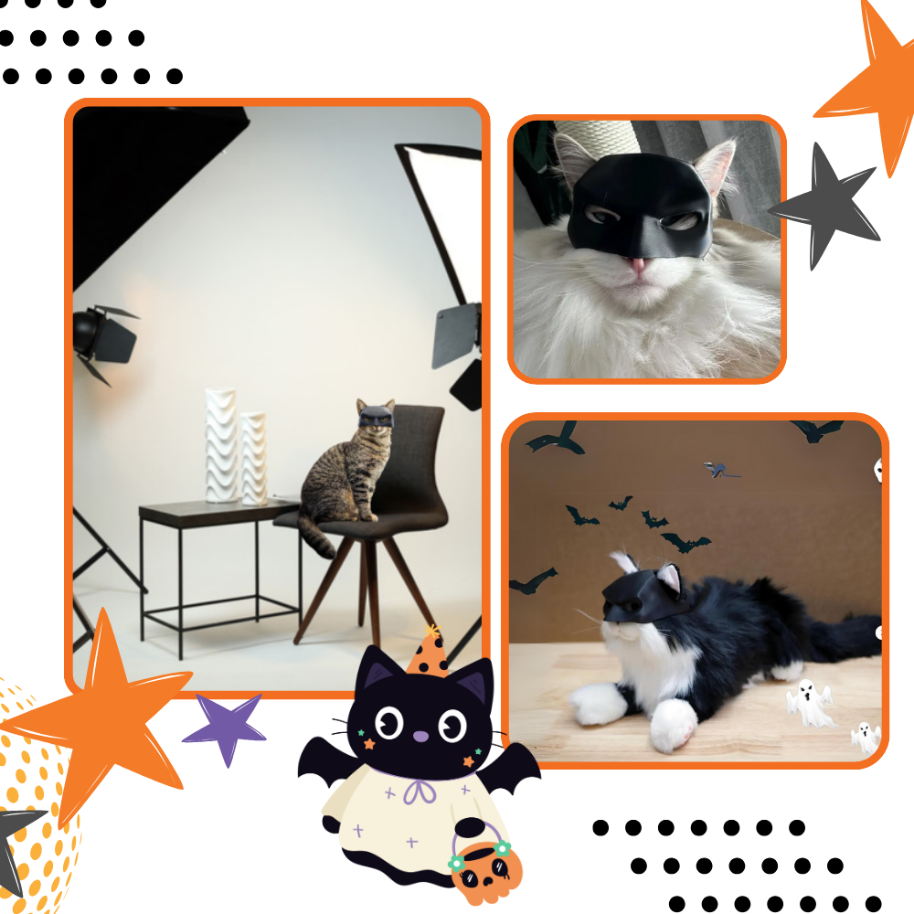 Máscara de Batman para gatos - Ozerty