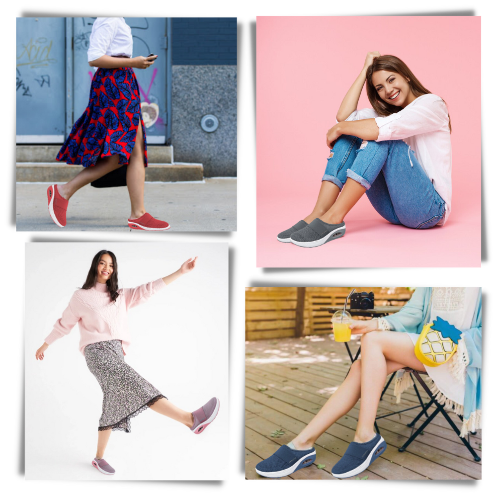 Zapatillas sin cordones con cámara de aire para diabéticos
- Ozerty