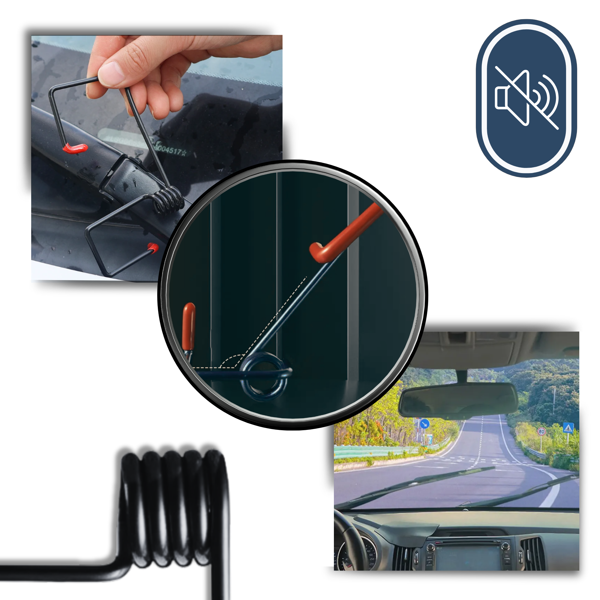 Brazo limpiaparabrisas para visibilidad en todo momento
- Ozerty