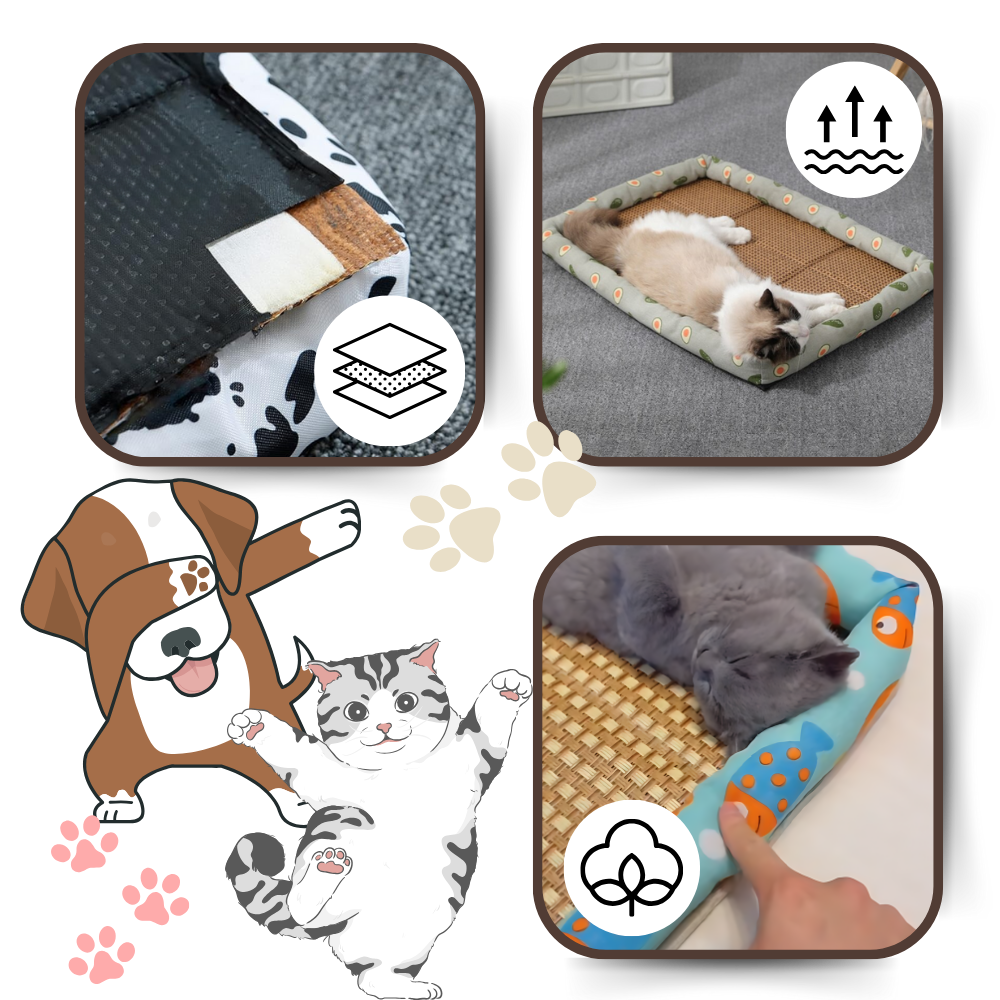 Alfombrilla antideslizante para mascotas con tecnología de refrigeración
- Ozerty