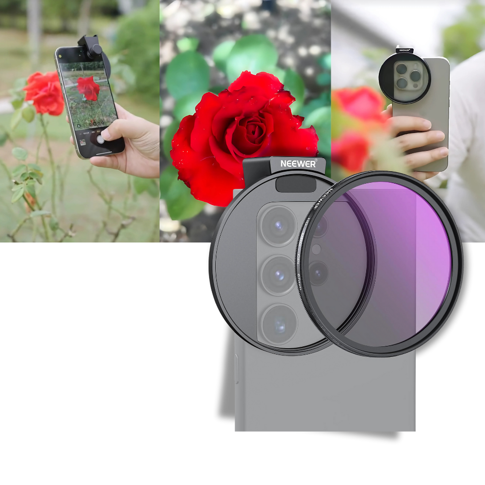 Lente con filtro acoplable para smartphone - Ozerty