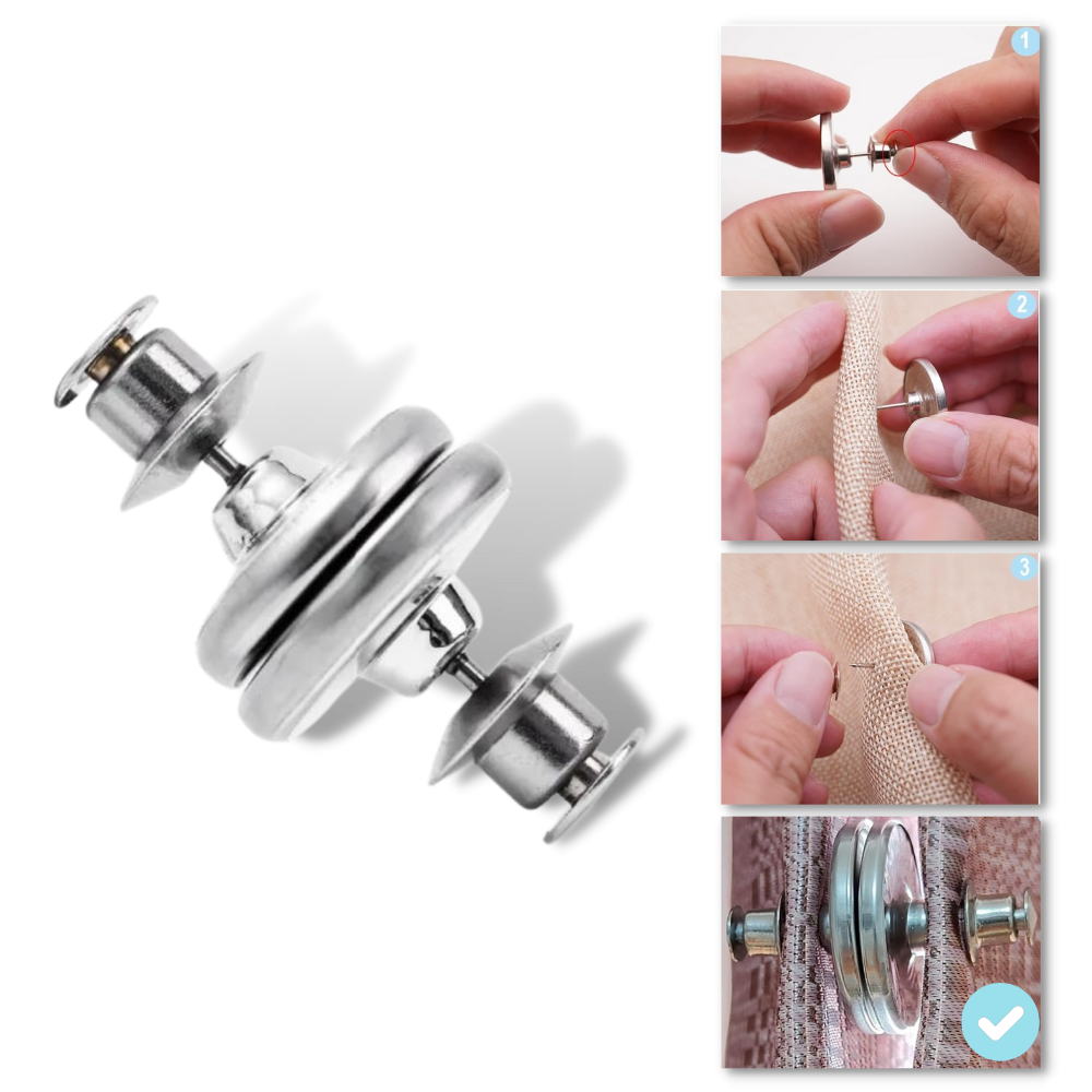 Clips magnéticos anti-luz para cortinas
- Ozerty