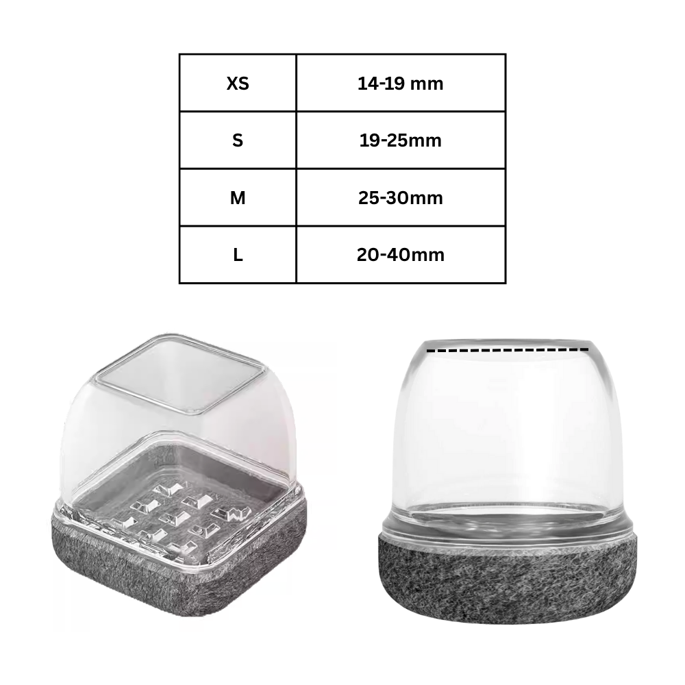 Calcetines antiarañazos para patas de muebles - Ozerty