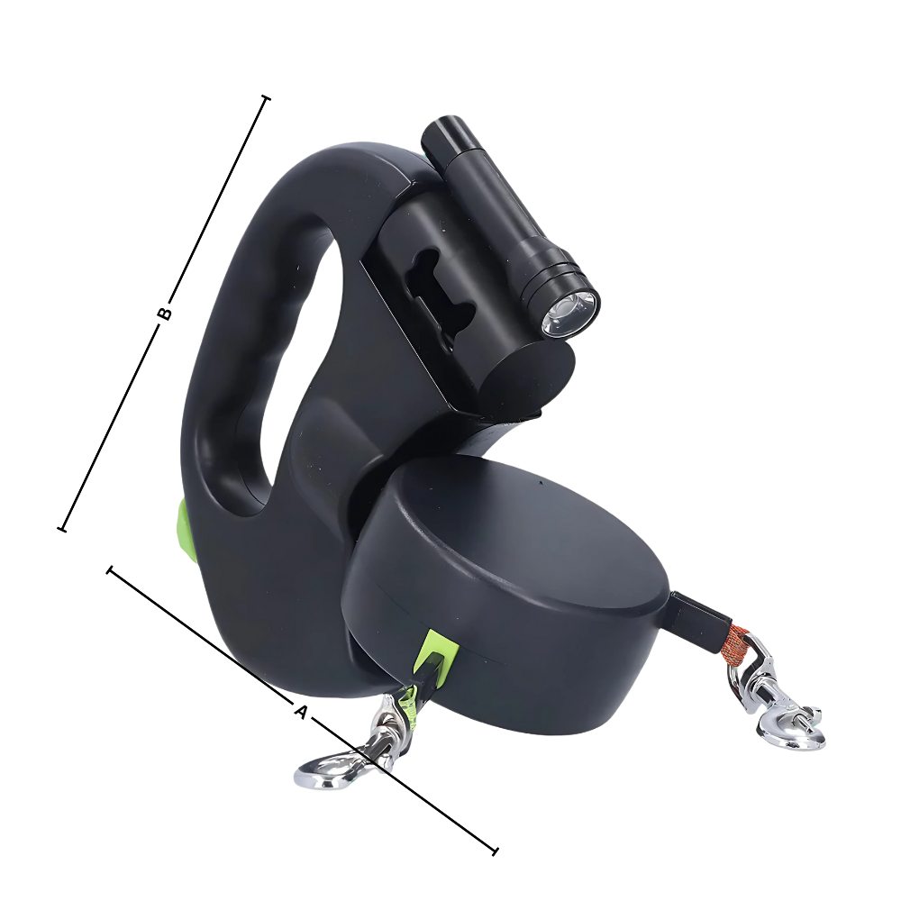 Correa retráctil anti enredos para perros - Ozerty