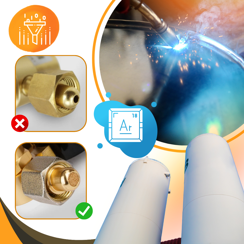 Regulador de presión de gas argón - Ozerty