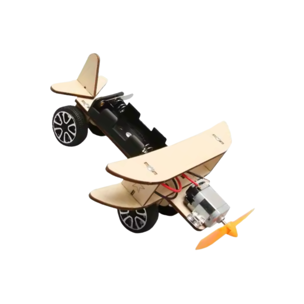 Juguete científico de madera para montar -Biplano - Ozerty