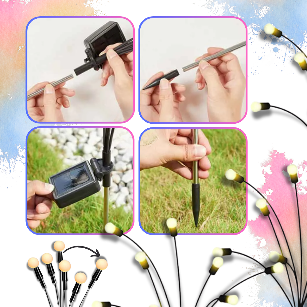 Luces solares LED automáticas impermeables para exteriores - Ozerty