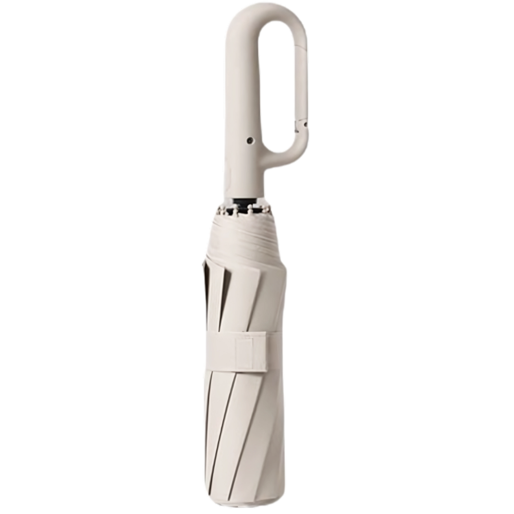 Paraguas con cierre automático -Beige - Ozerty