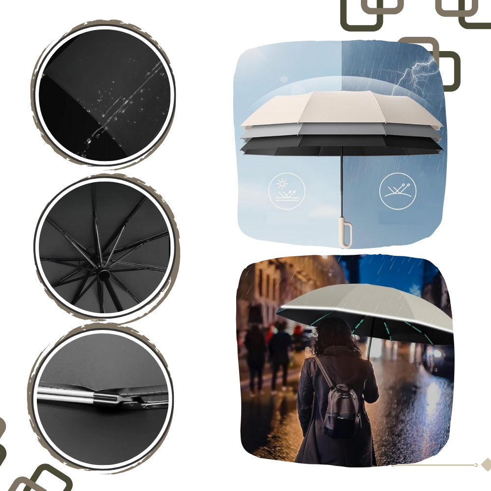 Paraguas con cierre automático - Ozerty