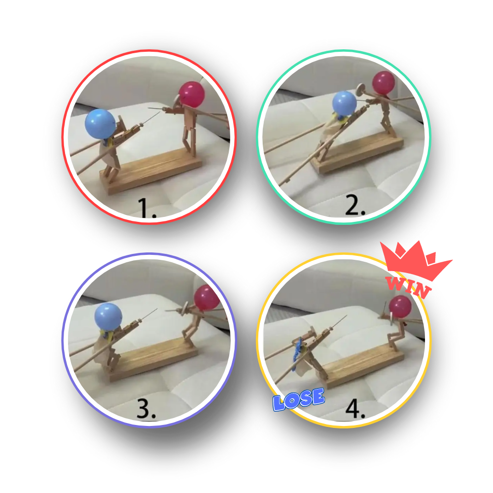 Juego de duelo de esgrima con globos
- Ozerty