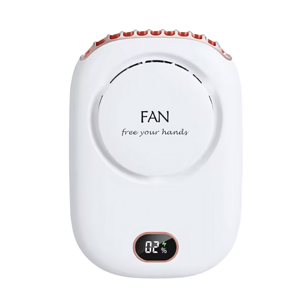 Ventilador portátil sin aspas para cuello
-Blanco - Ozerty