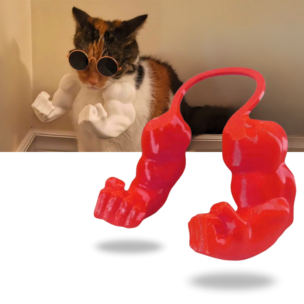 Disfraz de gato culturista con brazos - Ozerty