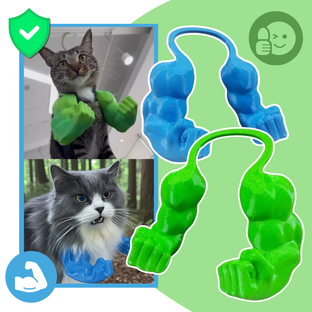 Disfraz de gato culturista con brazos - Ozerty