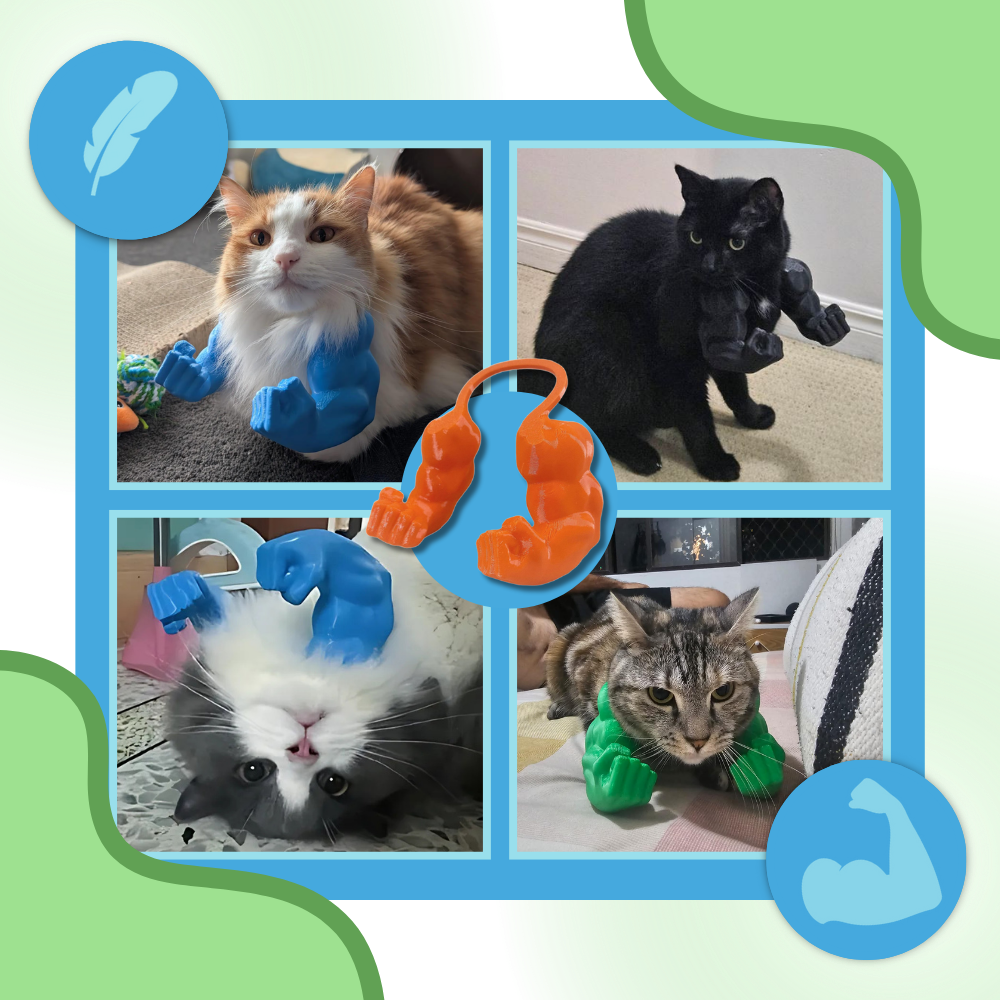 Disfraz de gato culturista con brazos - Ozerty