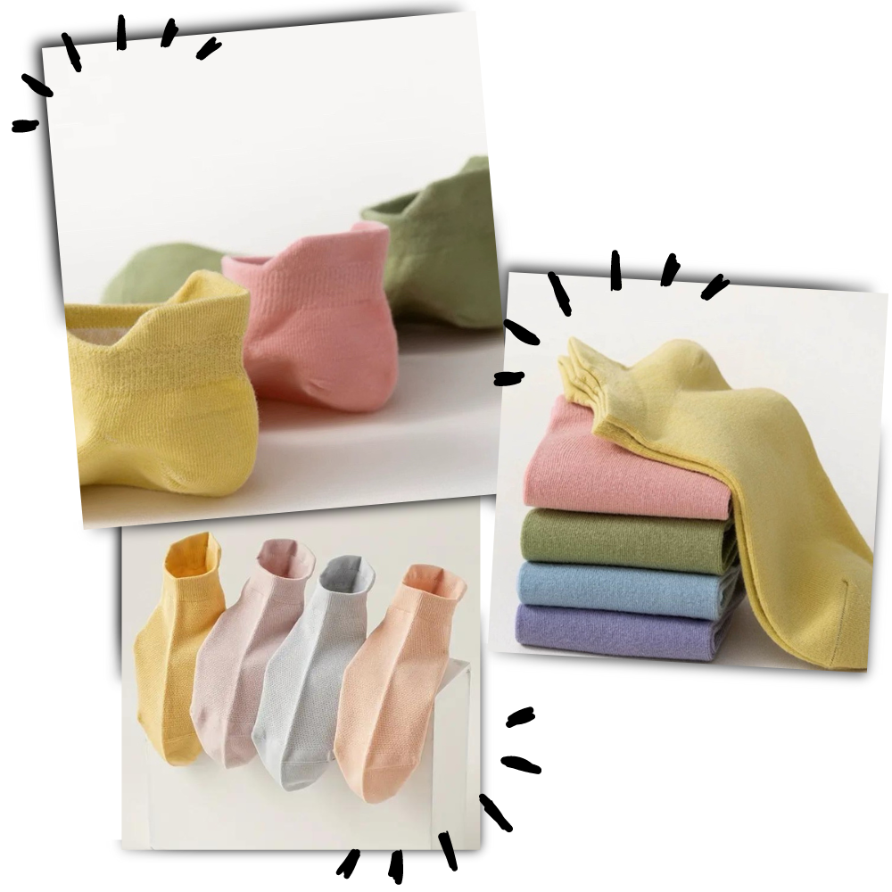 Calcetines tobilleros transpirables de algodón
- Ozerty