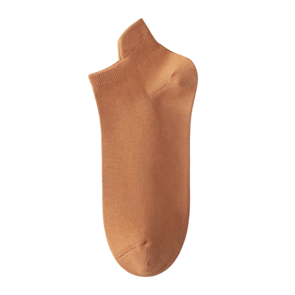 Calcetines tobilleros transpirables de algodón
-Naranja/EU35-40/UK4-6/US5-7 - Ozerty