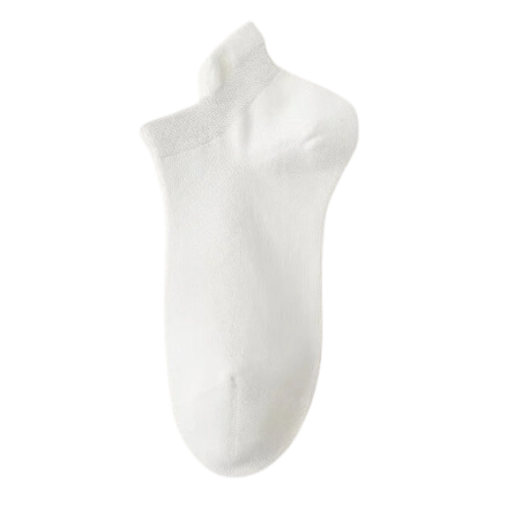 Calcetines tobilleros transpirables de algodón
-Blanco/EU35-40/UK4-6/US5-7 - Ozerty
