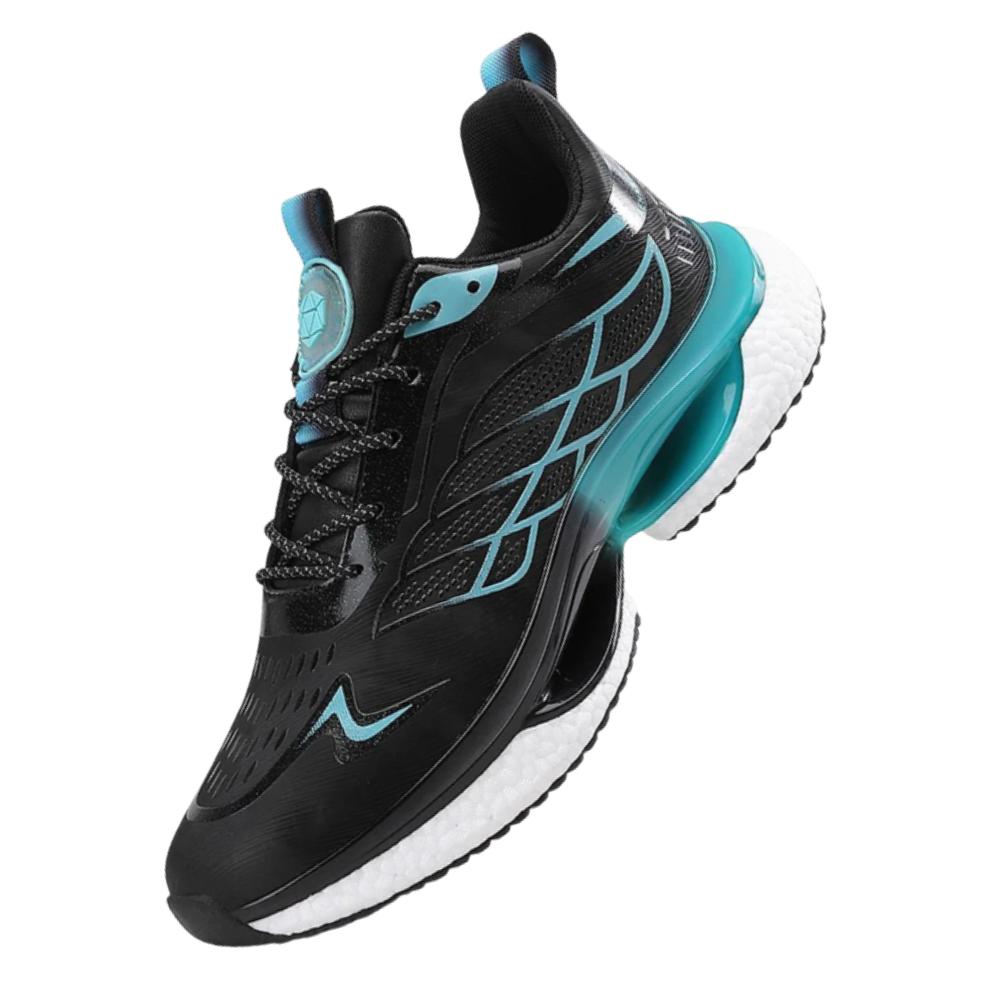Zapatillas de running transpirables y acolchadas -Negro - Ozerty