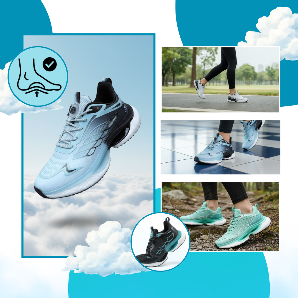 Zapatillas de running transpirables y acolchadas - Ozerty