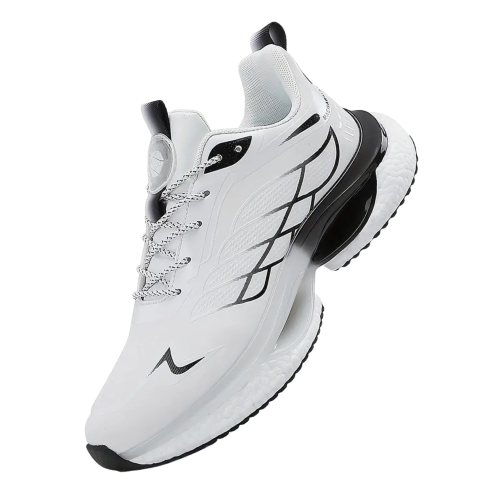 Zapatillas de running transpirables y acolchadas -Blanco - Ozerty